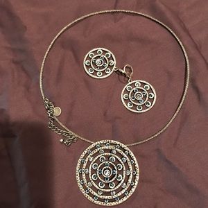 Touchstone Crystal Radius necklace and earrings